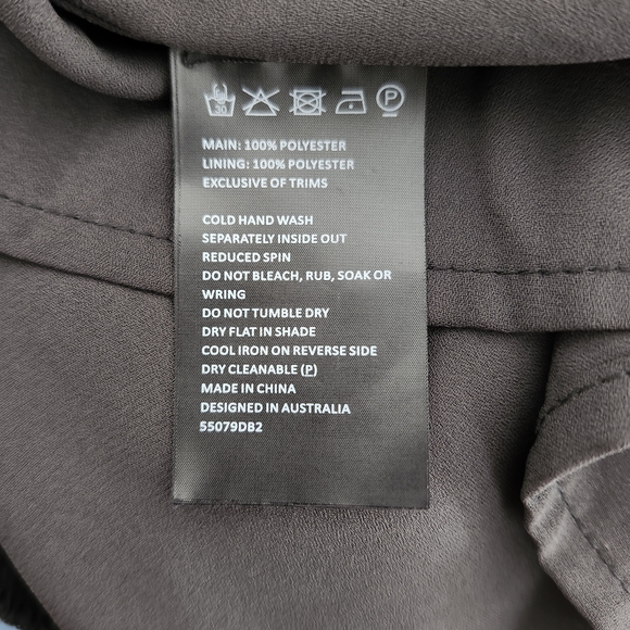 Silky Black Ruffle Dress - Picture 7 of 7